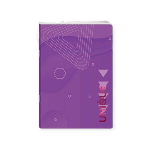 Picture of A4 UNIQUE LINED GLUED NOTEBOOK 96PGS PURPLE